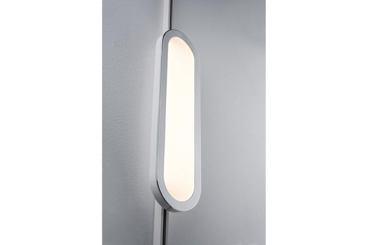 Schienensystem-Strahler Panel Loop max. 7 Watt - Chromfarben/Weiß, Design, Kunststoff/Metall (38/3,5/11cm) - Paulmann