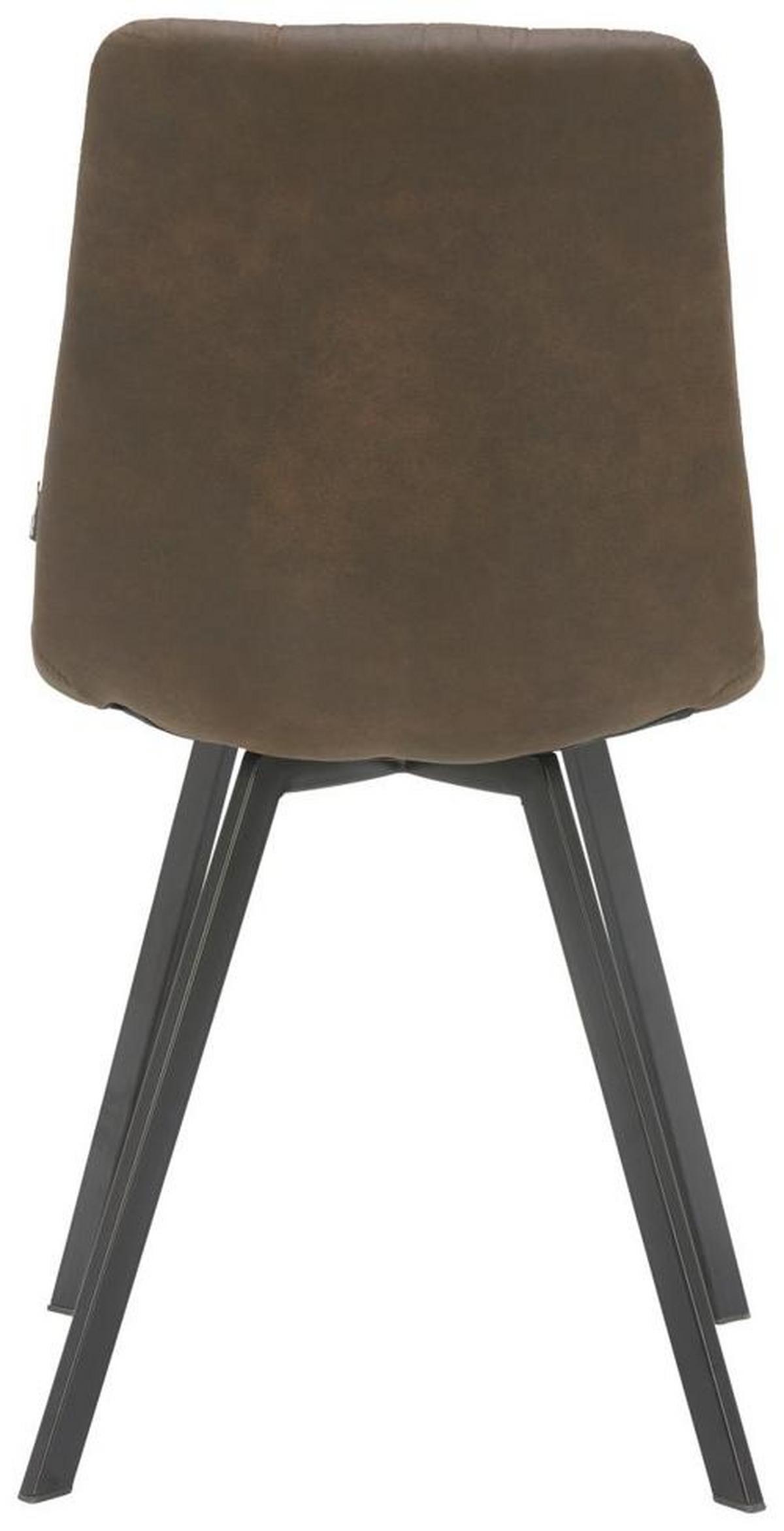 KRZESŁO RUBI - czarny/brązowy, Design, metal/tkanina (46/88/54cm) - Carryhome