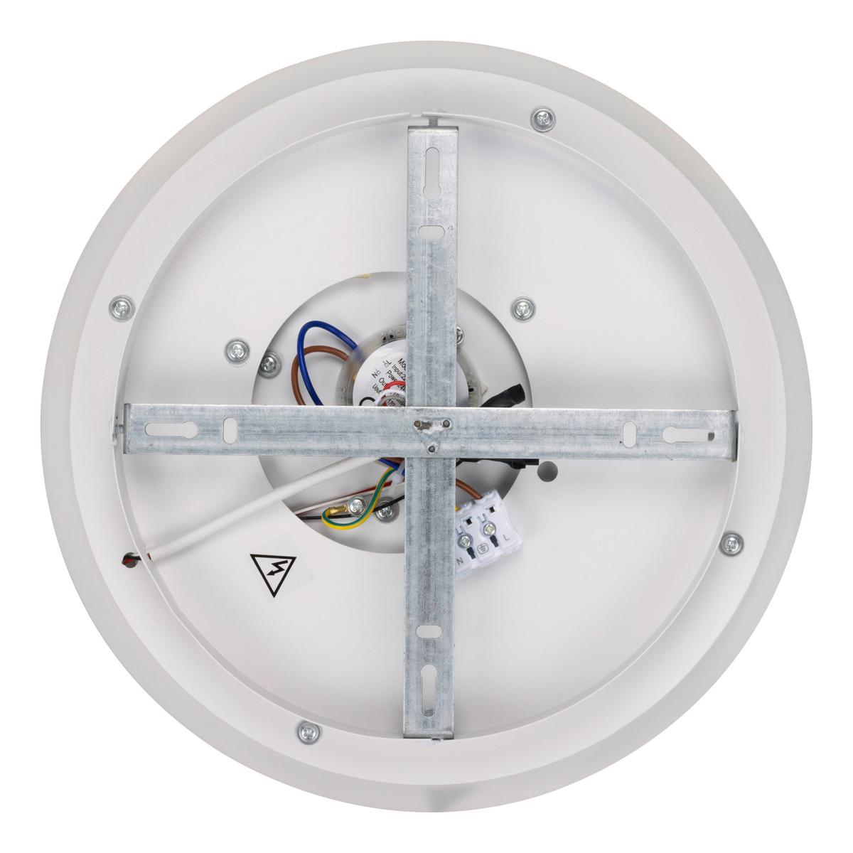 LAMPA SUFITOWA LED LEEDS *SBN* - biały, Basics, tworzywo sztuczne/metal (30/6,5cm) - Novel