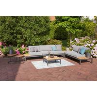 LOUNGESOFA H16600 - Anthrazit/Grau, MODERN, Holz/Textil (172/70/84cm) - Siena Garden