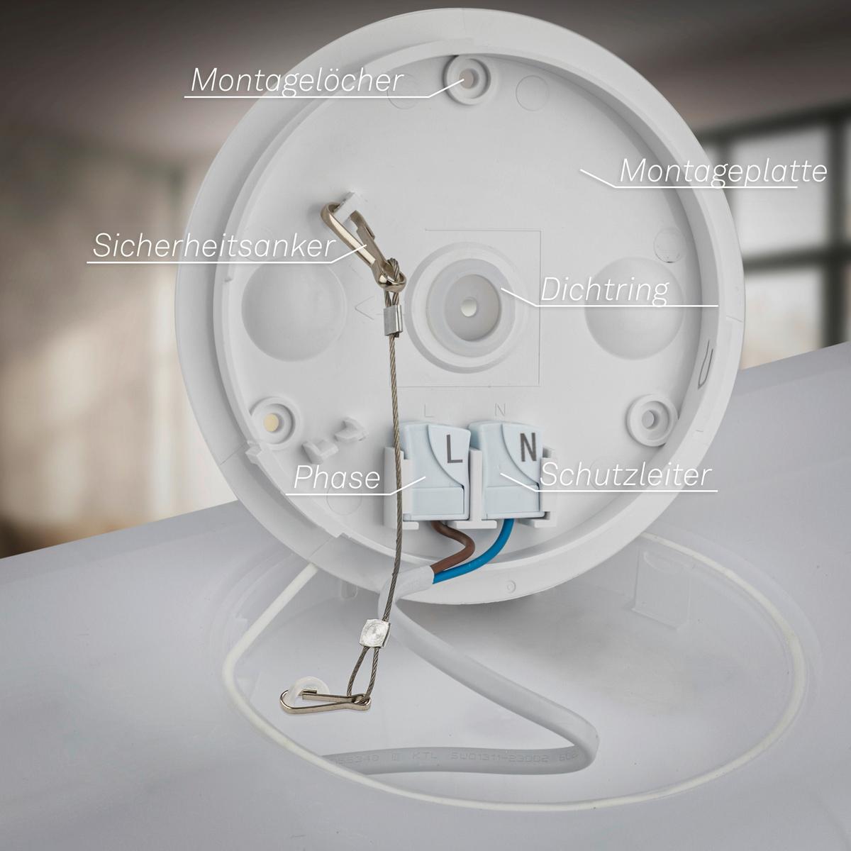 PANEL LED 7528416 MOVE - biały, Basics, tworzywo sztuczne (98/20/3cm)