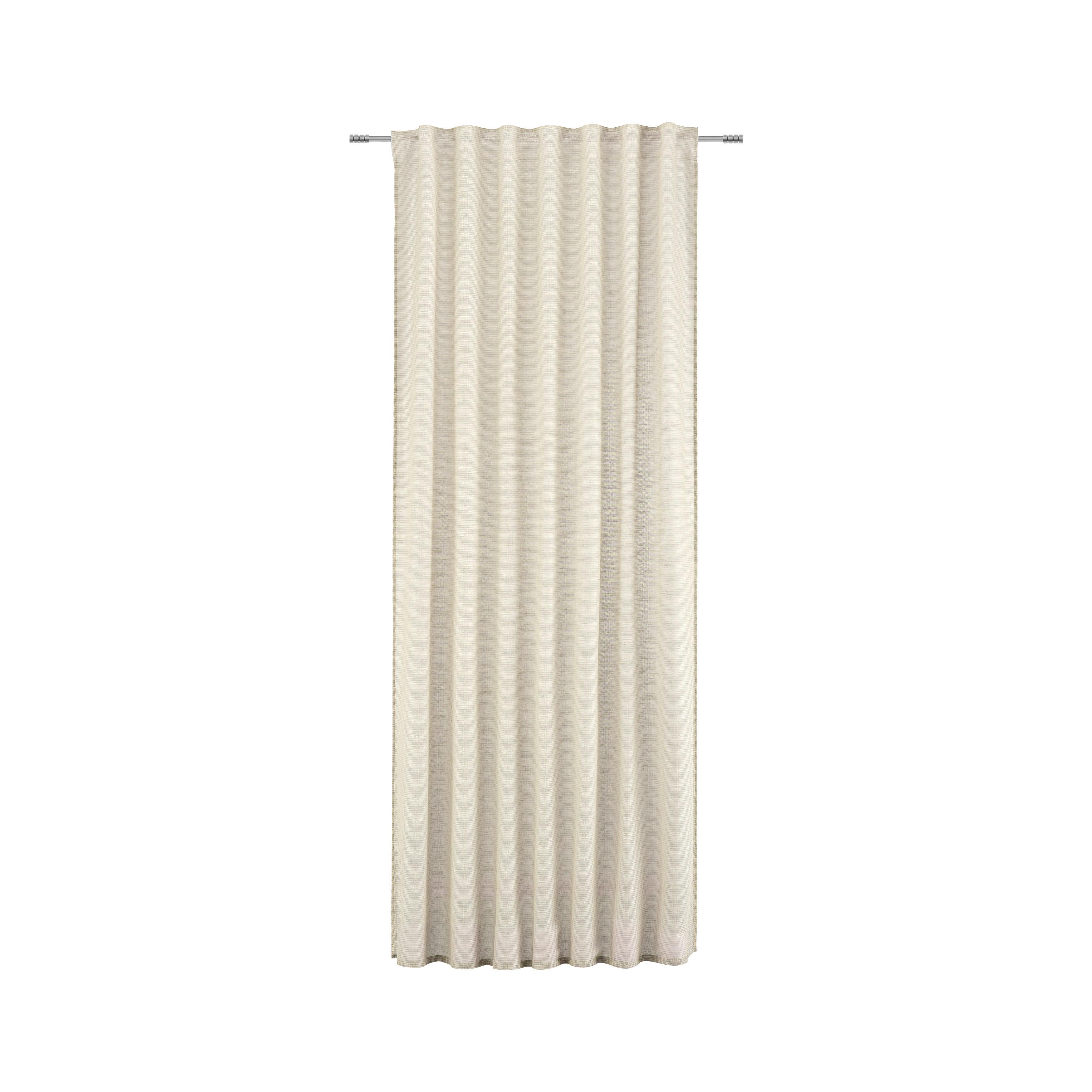Fertigvorhang Eva in Beige ca. 140x255cm - Beige, Romantik / Landhaus, Textil (140/255cm) - Premium Living
