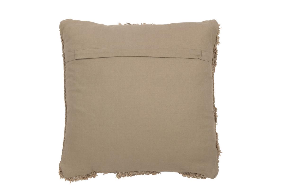 PODUSZKA DEKORACYJNA 41730 - beżowy, Basics, tkanina (45/45/12cm)