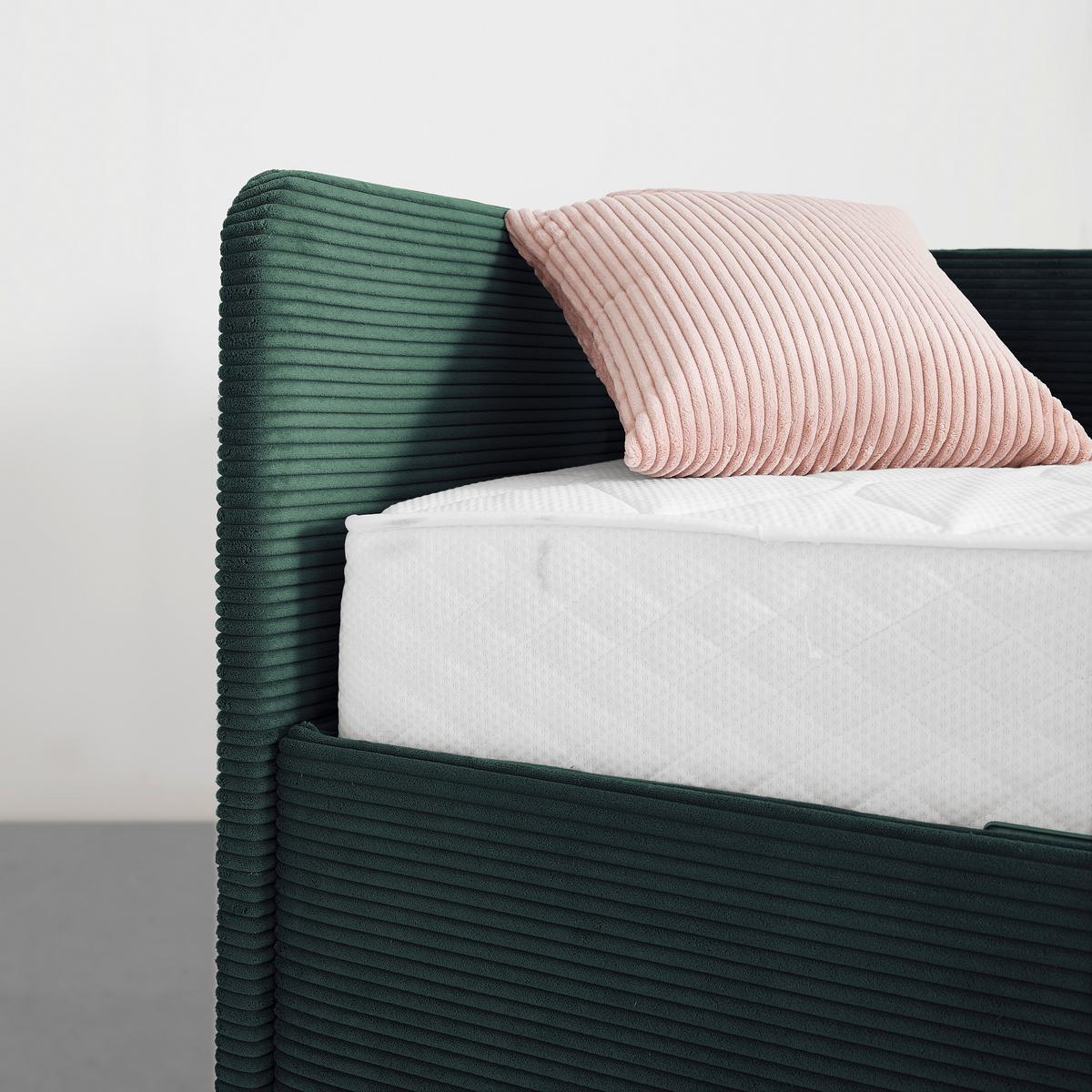 PAT REMI DECOR VERDE - verde/culoare natur, Konventionell, lemn/textil (140/200cm) - Mömax
