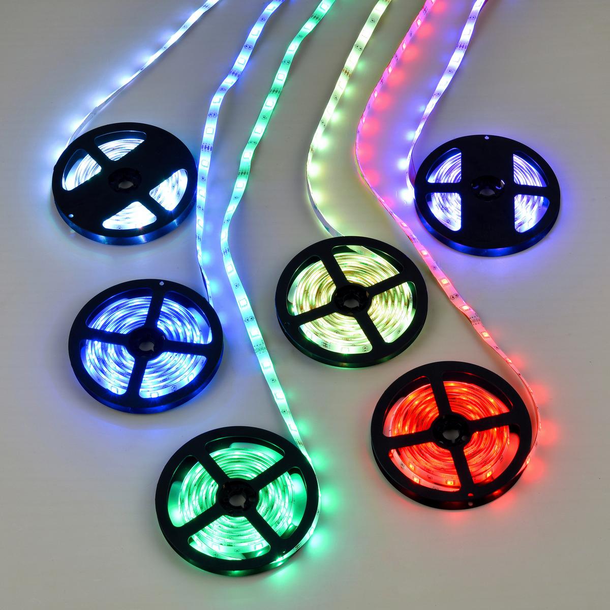 LED-Strip Karl ca. 500cm - Weiss/Multicolor, Romantik / Landhaus, Kunststoff (500cm) - Mömax