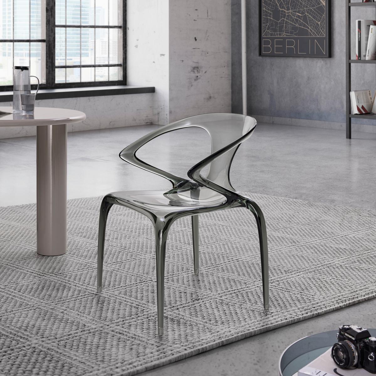 Designsessel Lias -Trend- - Grau, Modern, Kunststoff (59/80/55cm) - Premium Living