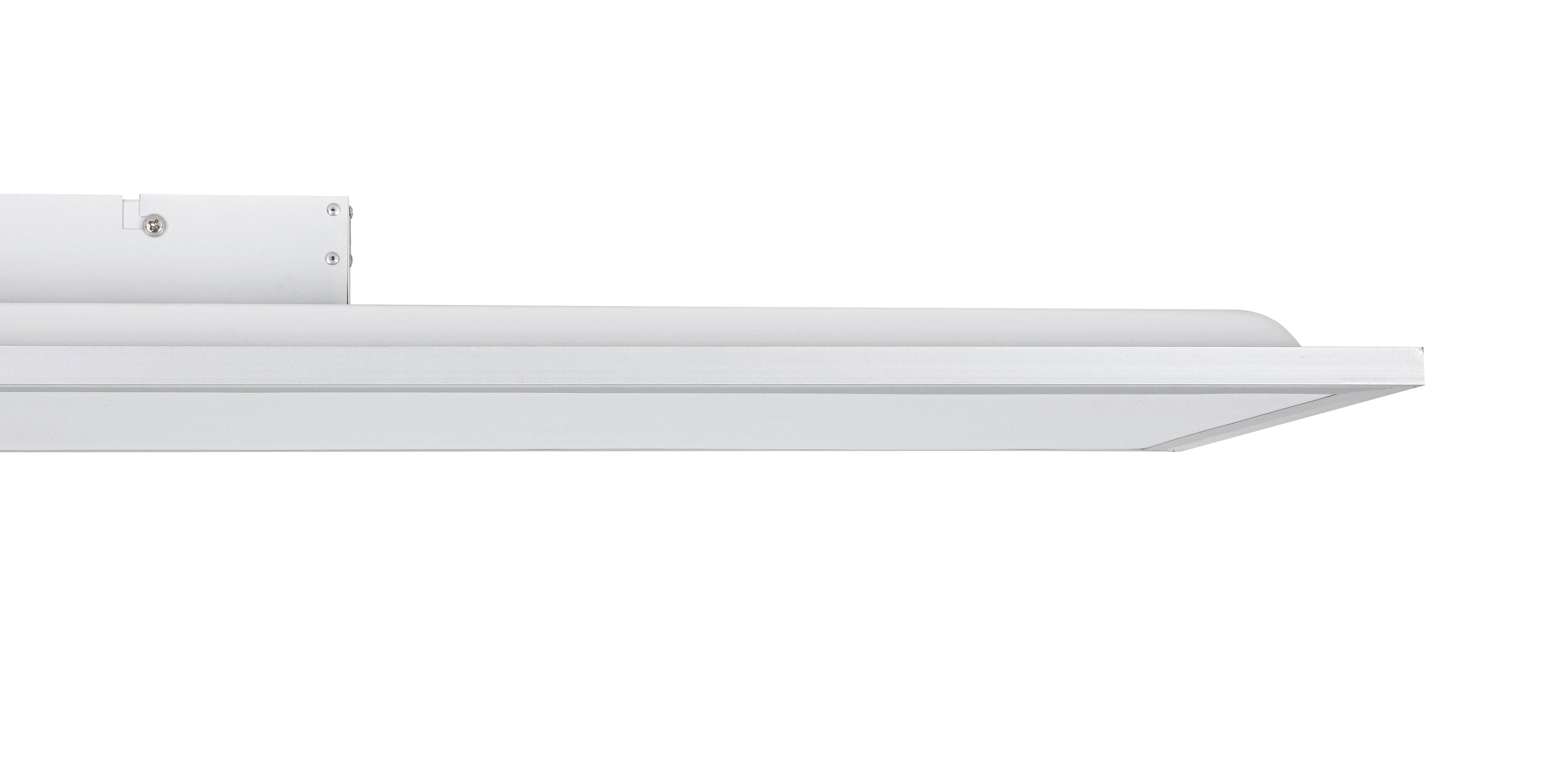 LED-TAKLAMPA CORNELIUS -AKT- - vit/silver, Modern, metall/plast (120/30/7,5cm) - Mömax