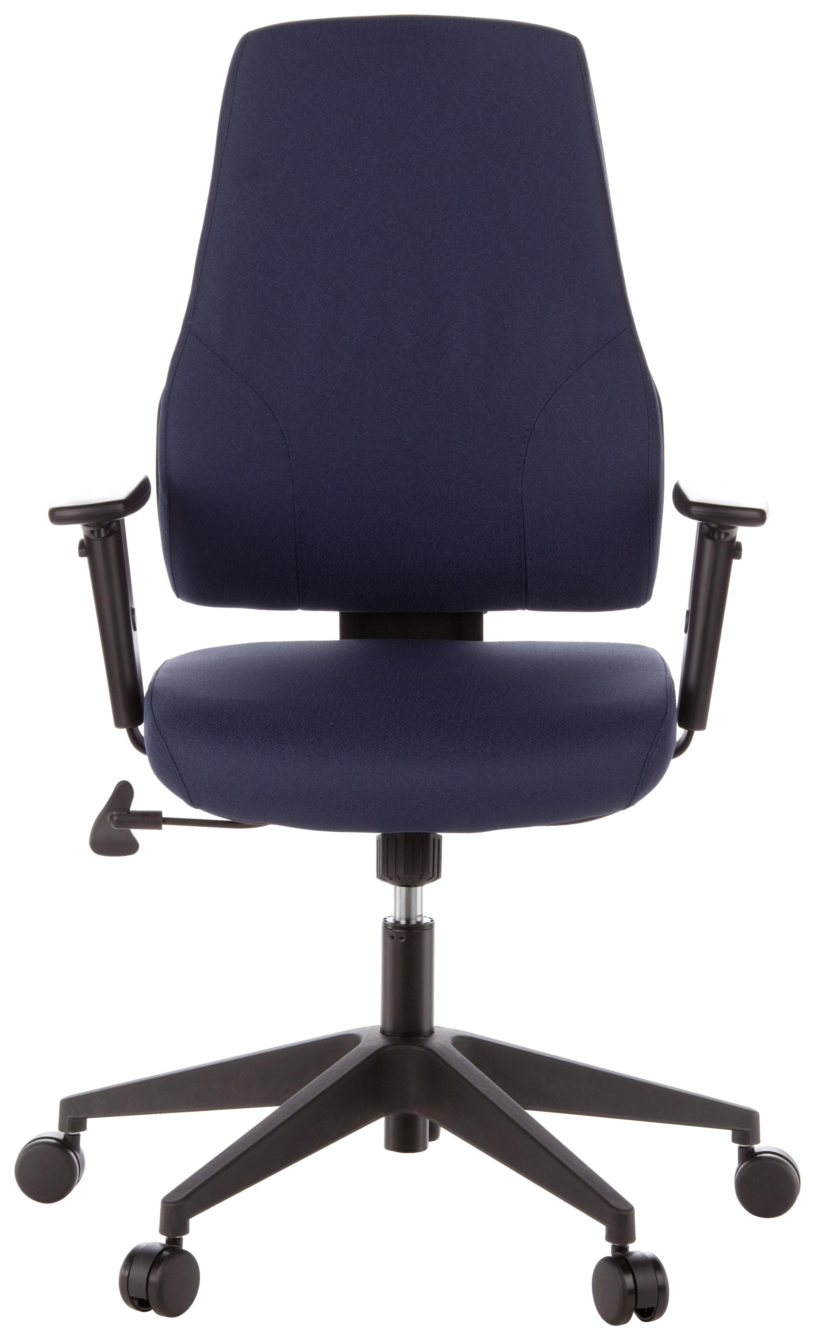 Drehstuhl Pro Tec 100 Dunkelblau - Dunkelblau, MODERN, Kunststoff/Textil (57/126/45cm) - MID.YOU