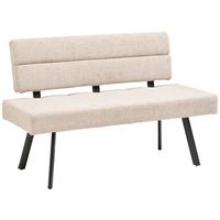 ŁAWKA PAROS - beżowy/czarny, Konventionell, metal/tkanina (140/88/62cm) - Livetastic