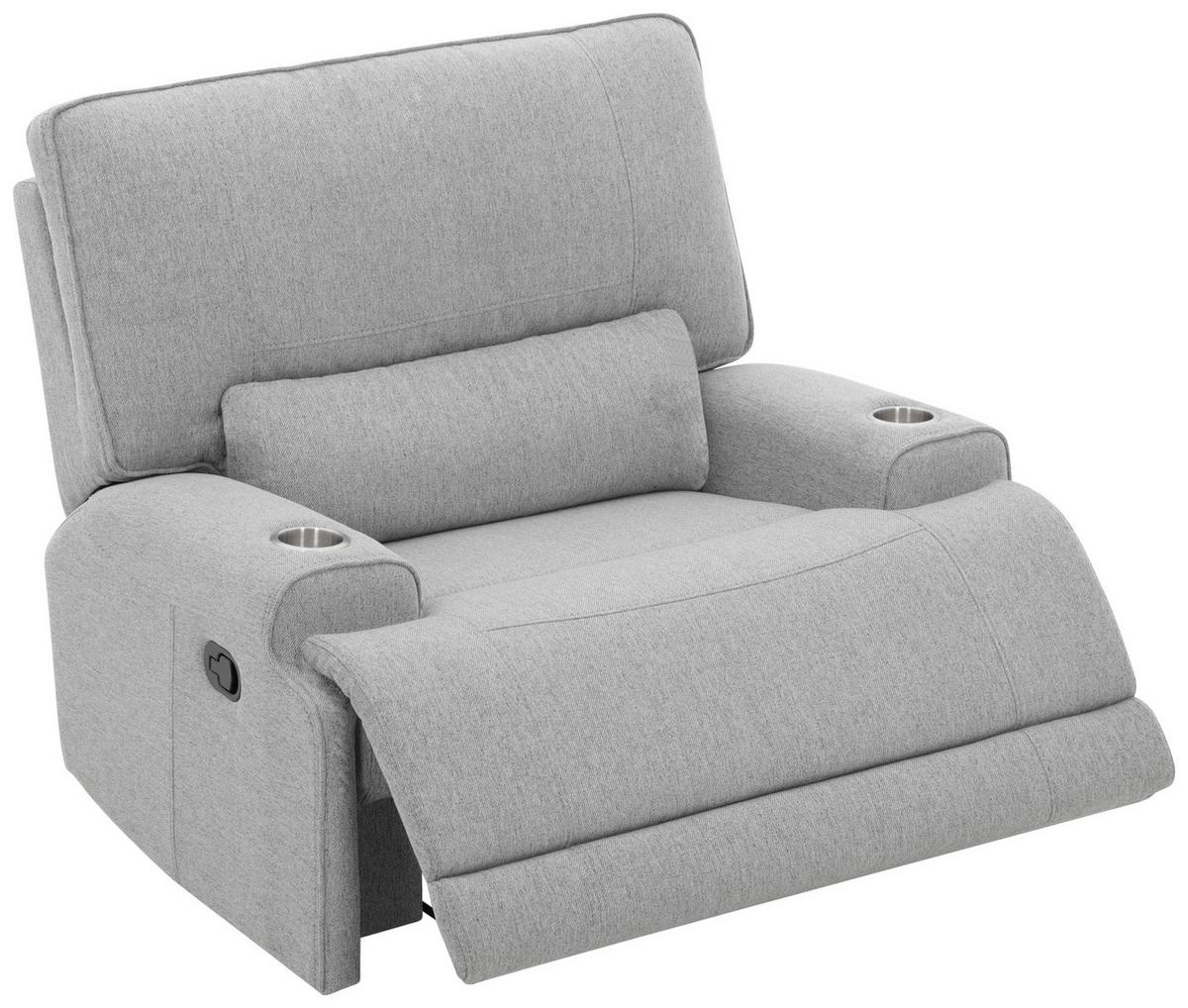 Počivalnik Texas, Svetlo Siva - črna/svetlo siva, Basics, kovina/umetna masa (122/106/102cm) - MID.YOU