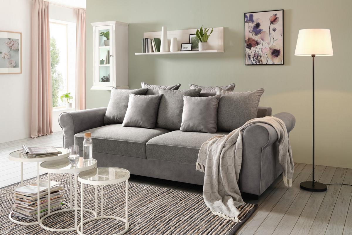 tablette murale in Weiss - blanc, Romantik / Landhaus, bois (130/35/25cm) - Zandiara