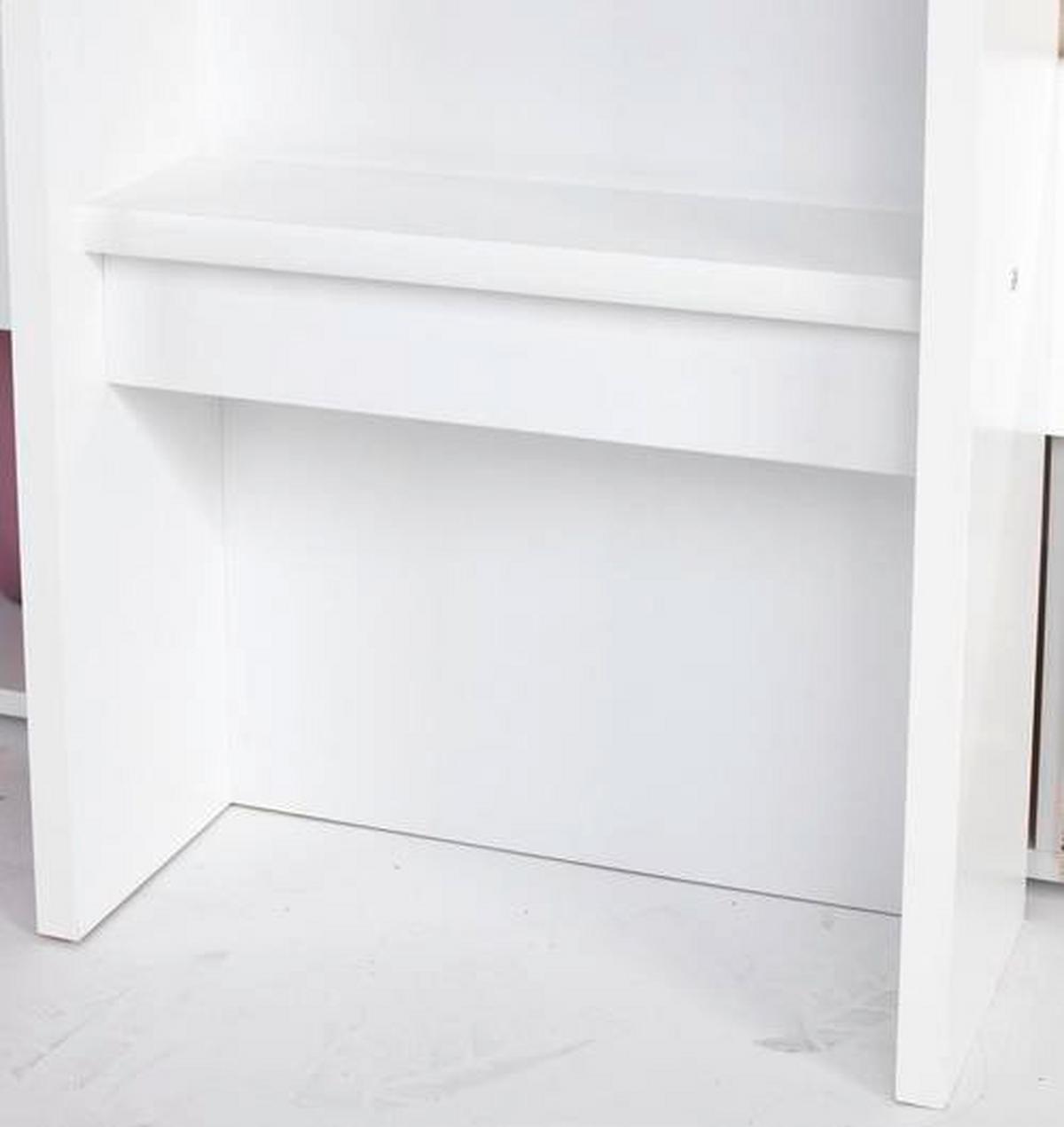 Pograd Maxi, Bela, 90x200cm - barve hrasta/bela, Konvencionalno, leseni material (269/180/115cm)