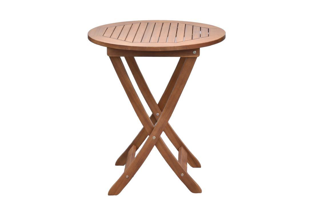 Vrtna Miza Fred, Masivno - naravne barve, Moderno, les (65/65/1cm) - Gardenson