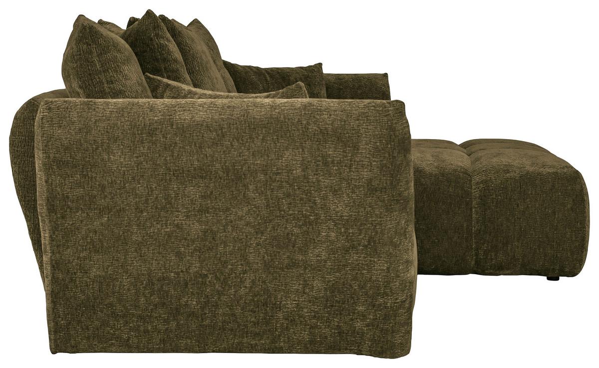 Kutna Garnitura Cammellio - maslinasto zelena/crna, Moderno, tekstil (296/189cm) - Mömax