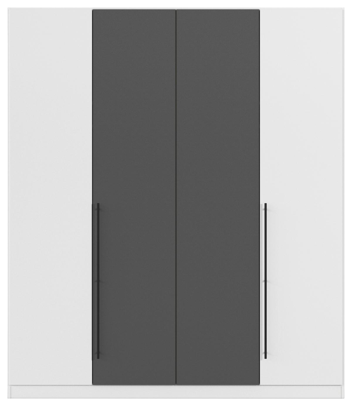 Șifonier Safari - alb/gri, Konventionell, material pe bază de lemn (181/210/54cm)