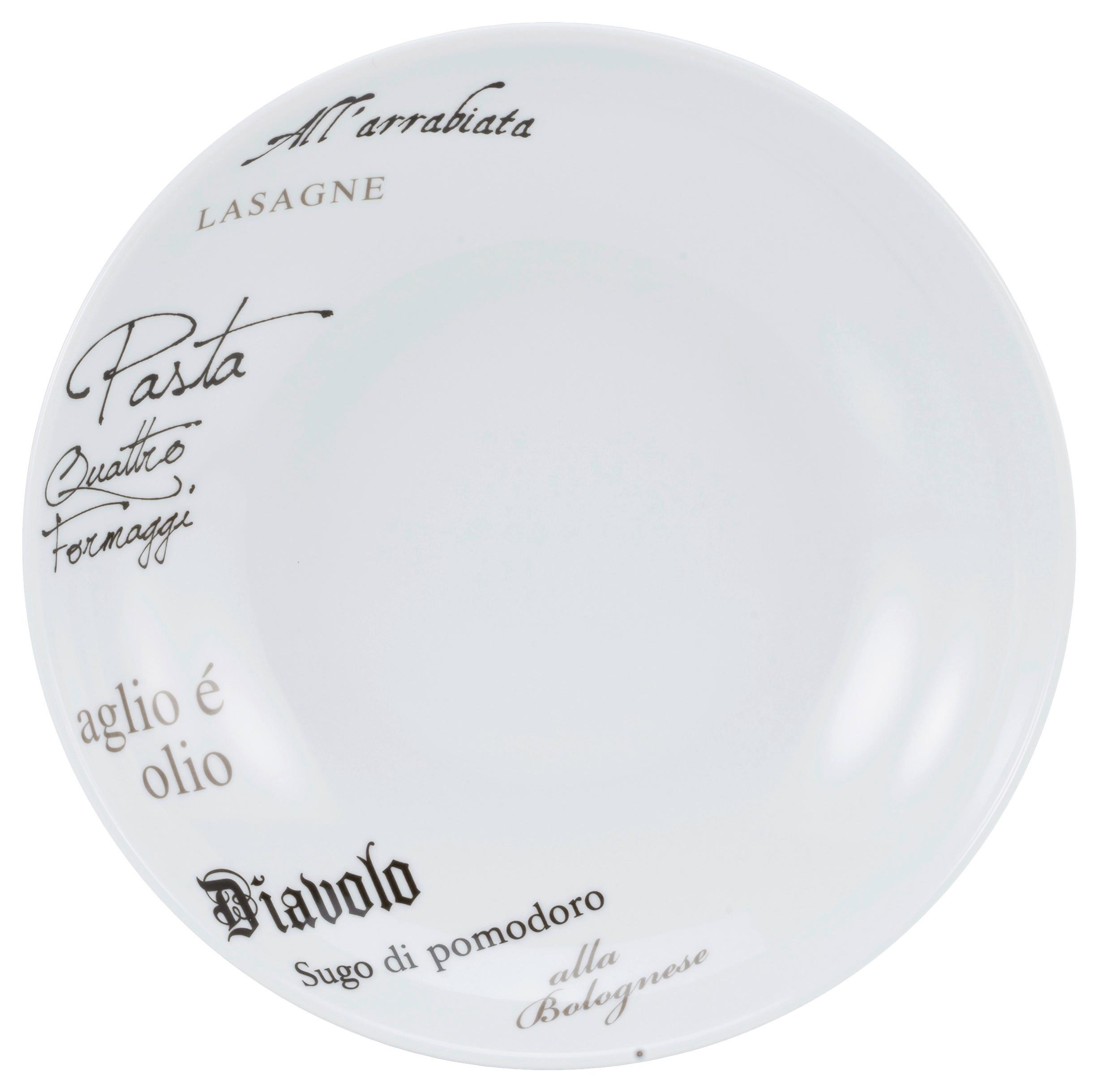 Set Krožnikov Za Testenine Europa Gustoso, 4-Delni - bela, Design, keramika (27cm) - Creatable