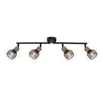 Strahler Fiastra max. 40 Watt - Schwarz, Basics, Metall (60/8/15cm) - Globo