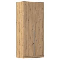 Ormar S Klasičnim Vratima Alabama - siva/tamno siva, Moderno, drvni materijal/metal (91/229/54cm) - Modern Living