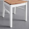 STOLSET ANTALIA - vit/naturfärgad, Modern, trä (44/98/59cm) - Bessagi Home