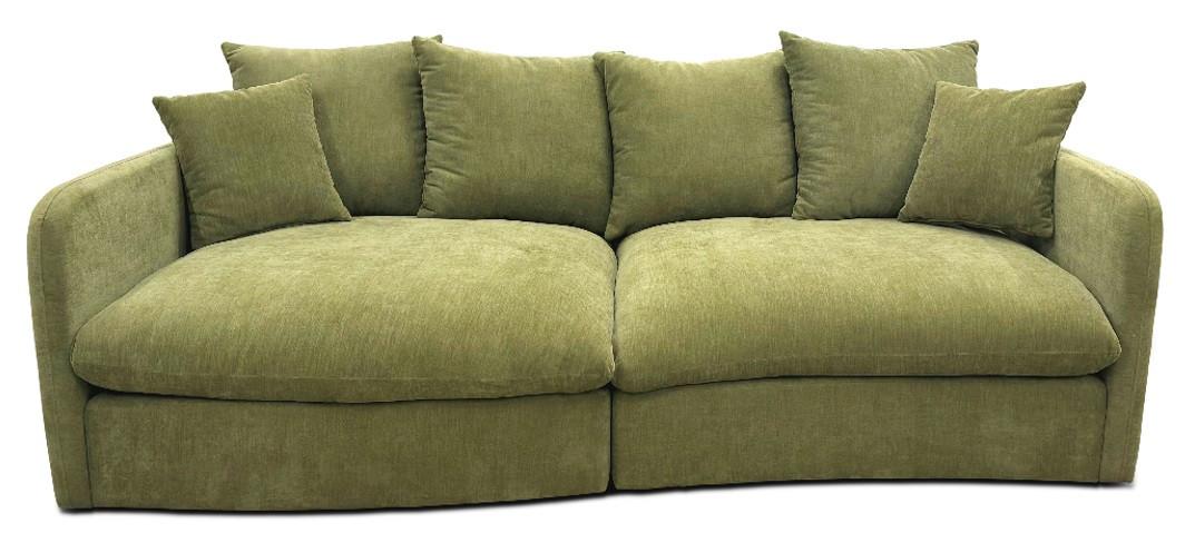 BIGSOFA ALABAMA - Dunkelgrün, Modern, Holz/Holzwerkstoff (255/90/135cm) - Mömax
