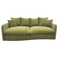 BIGSOFA ALABAMA - Dunkelgrün, MODERN, Holz/Holzwerkstoff (255/90/135cm) - Mömax