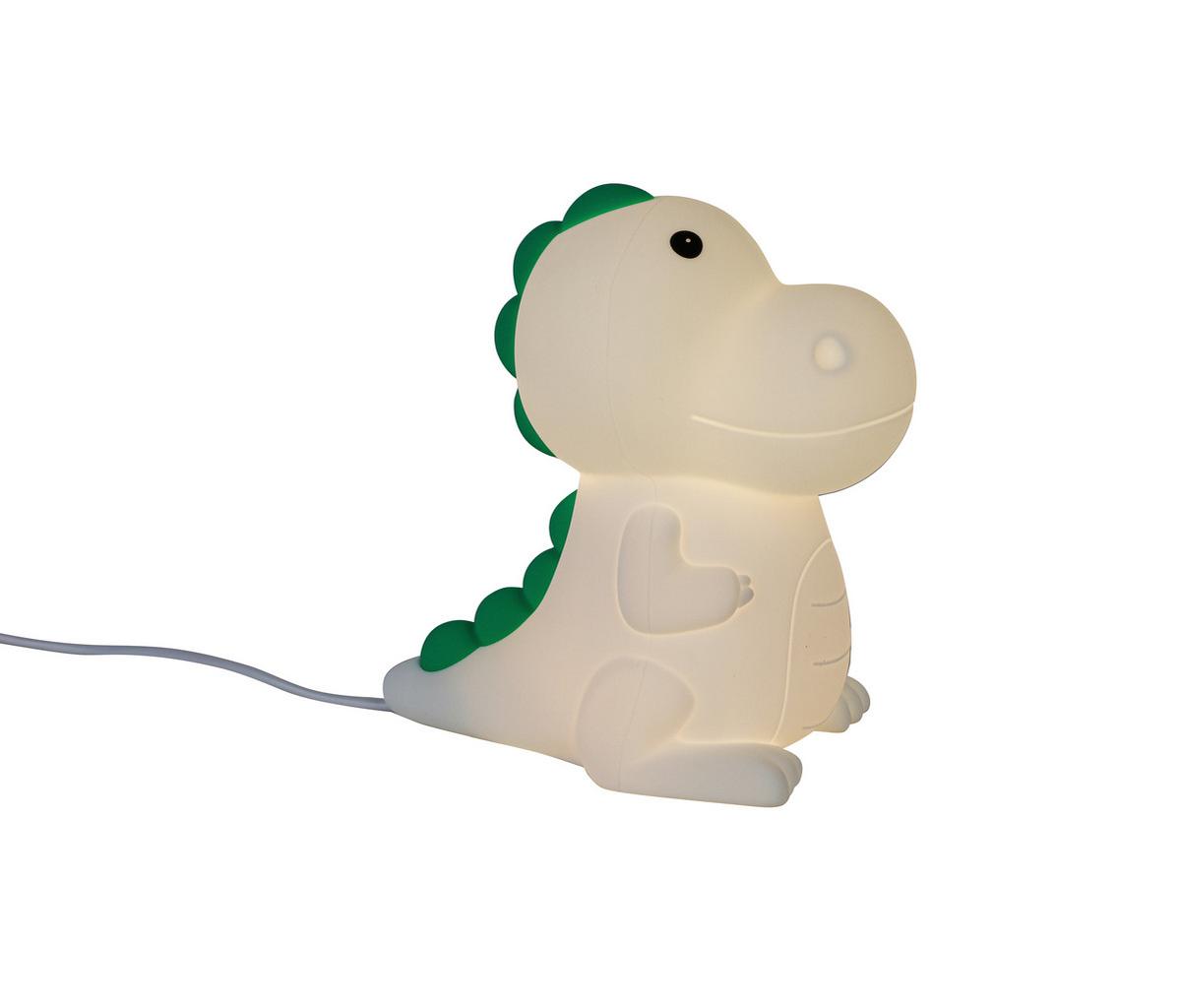 Nočna Lučka Dino - bela, Moderno, umetna masa (8,5/13,8/13,5cm) - Mömax