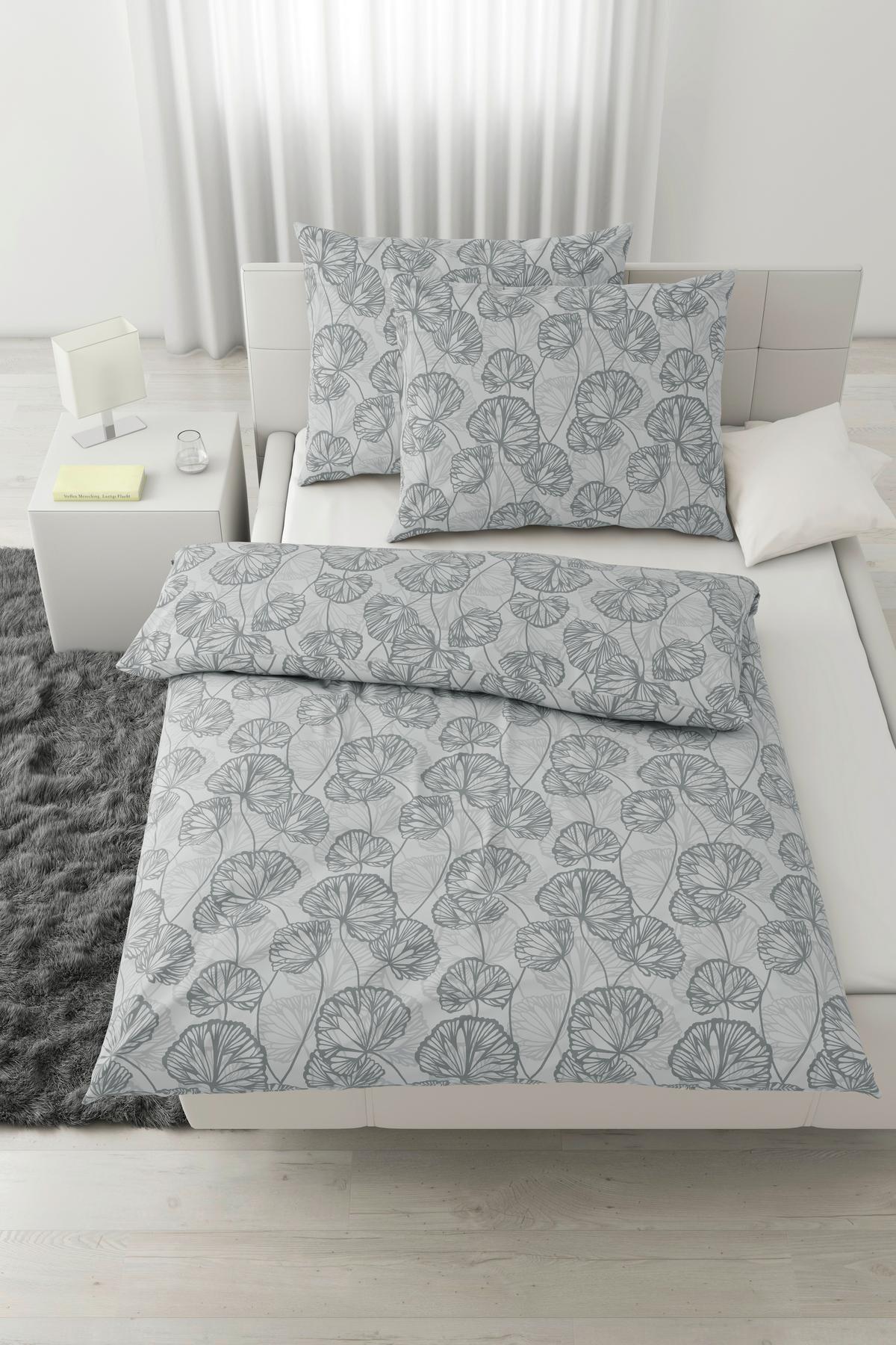 Lenjerie de pat Ethens,cca. 200x220/2x50x70 cm - gri, textil (200/220cm) - Modern Living