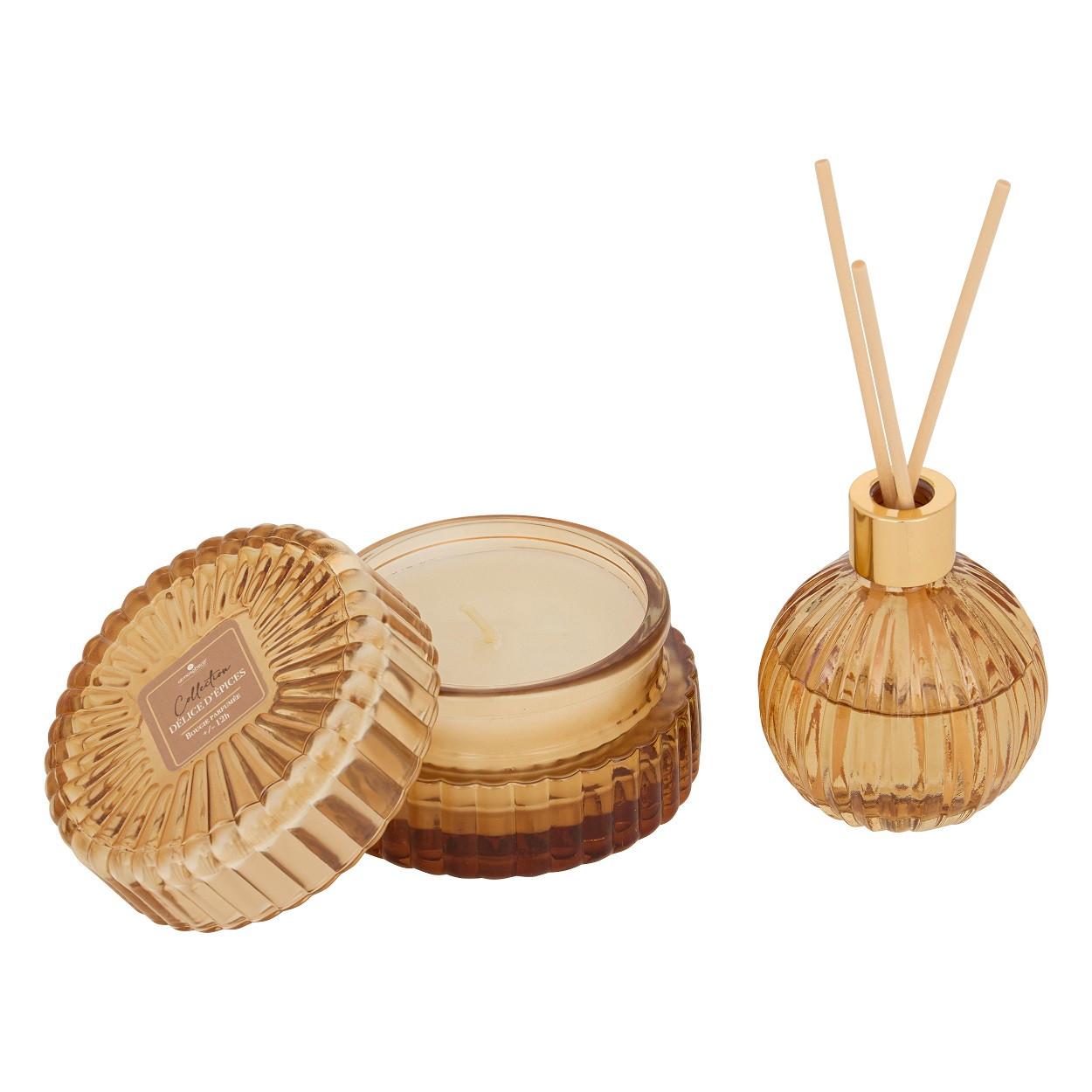 Set Mirisna Sveća I Difuzer Gift - med, Osnovno (8,1/4,9cm)