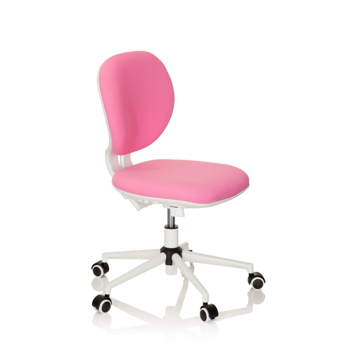 Jugenddrehstuhl Kid Vivo Stoff Pink/Weiß - Pink, Basics, Kunststoff (43/82-95/56cm) - MID.YOU