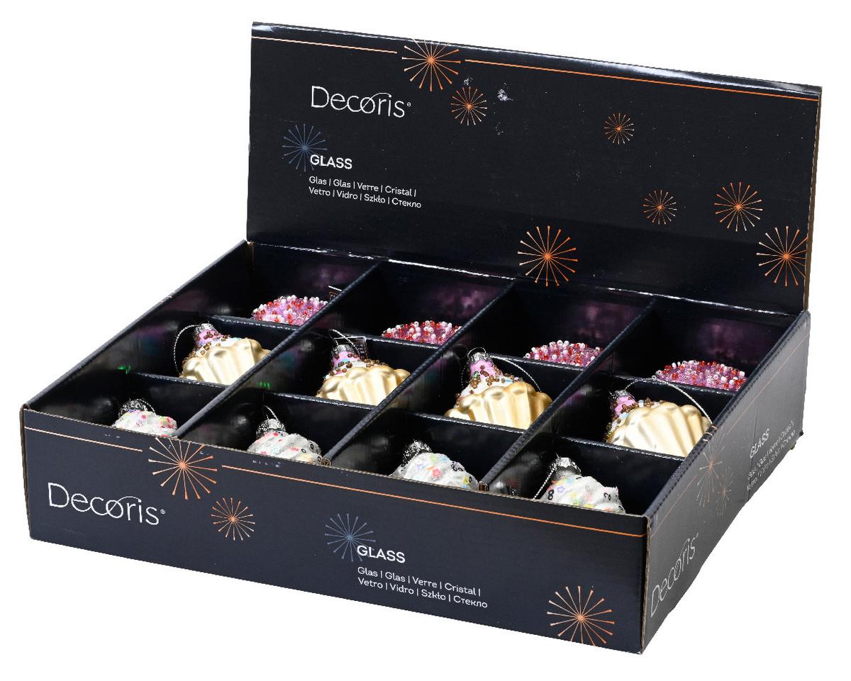 Glob de Crăciun din sticlă cca. 6 cm Sweet - Basics, sticlă (6,00/6,00/7,80cm)