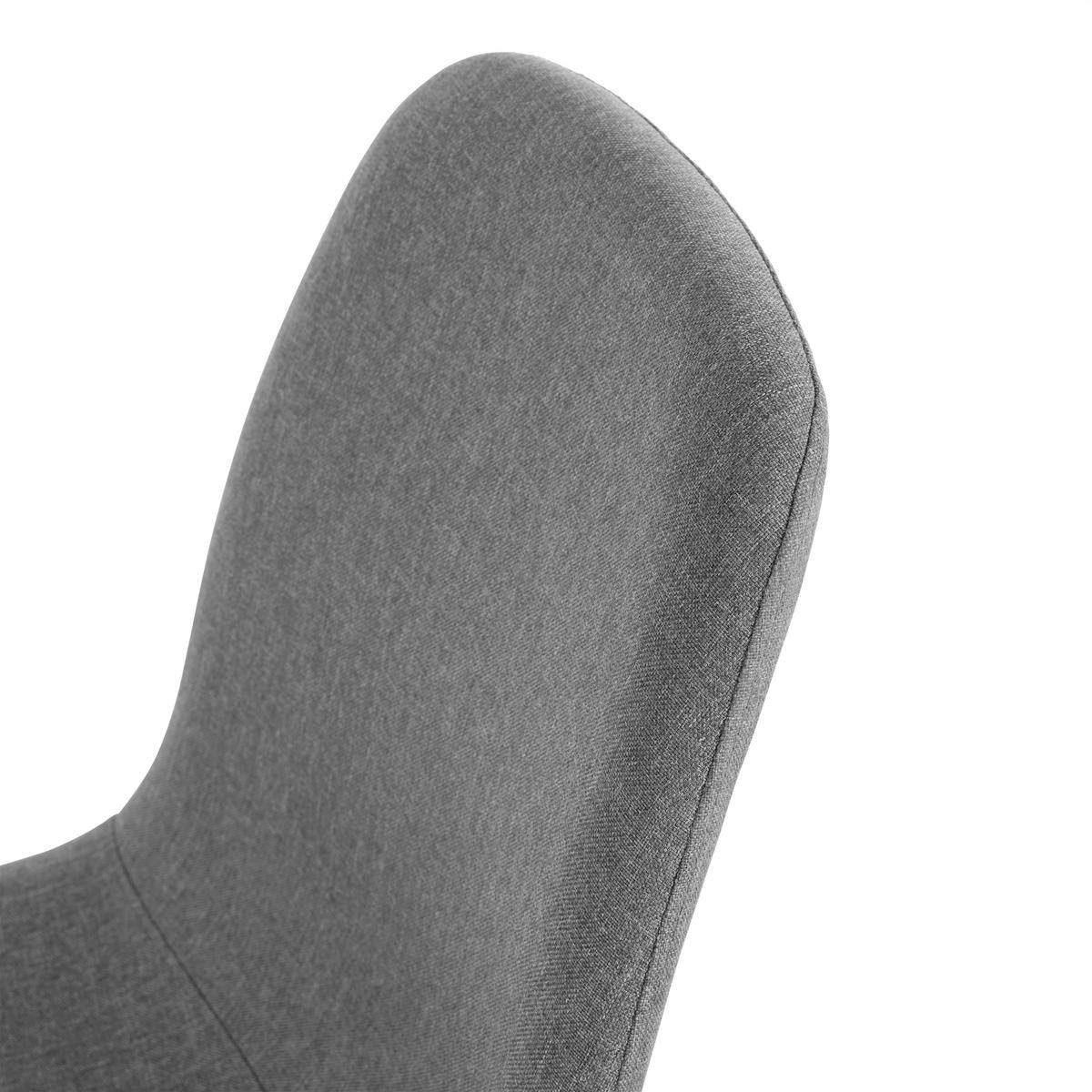 Stuhl Svenja Grau/Schwarz - Schwarz/Grau, Basics, Holz/Textil (44/87/56cm) - Mömax