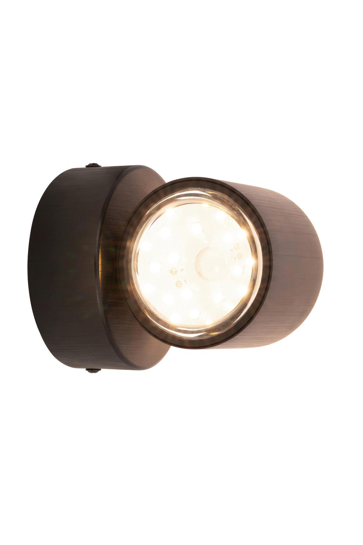 KINKIET LED COLUMBIA *SBN* - czarny, Design, tworzywo sztuczne/metal (12/11cm) - Novel