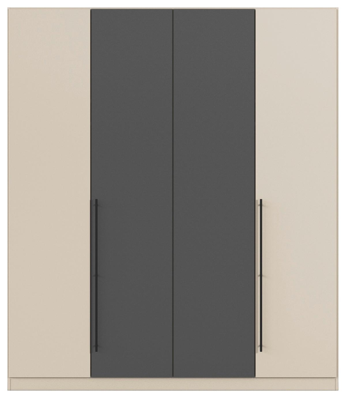 Șifonier Safari - gri/șampanie, Konventionell, material pe bază de lemn (181/229/54cm)