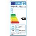 Einbauherd Mega Set 5n 5500 - Edelstahlfarben/Schwarz, KONVENTIONELL, Glas/Metall (59,5/91/57,5cm)