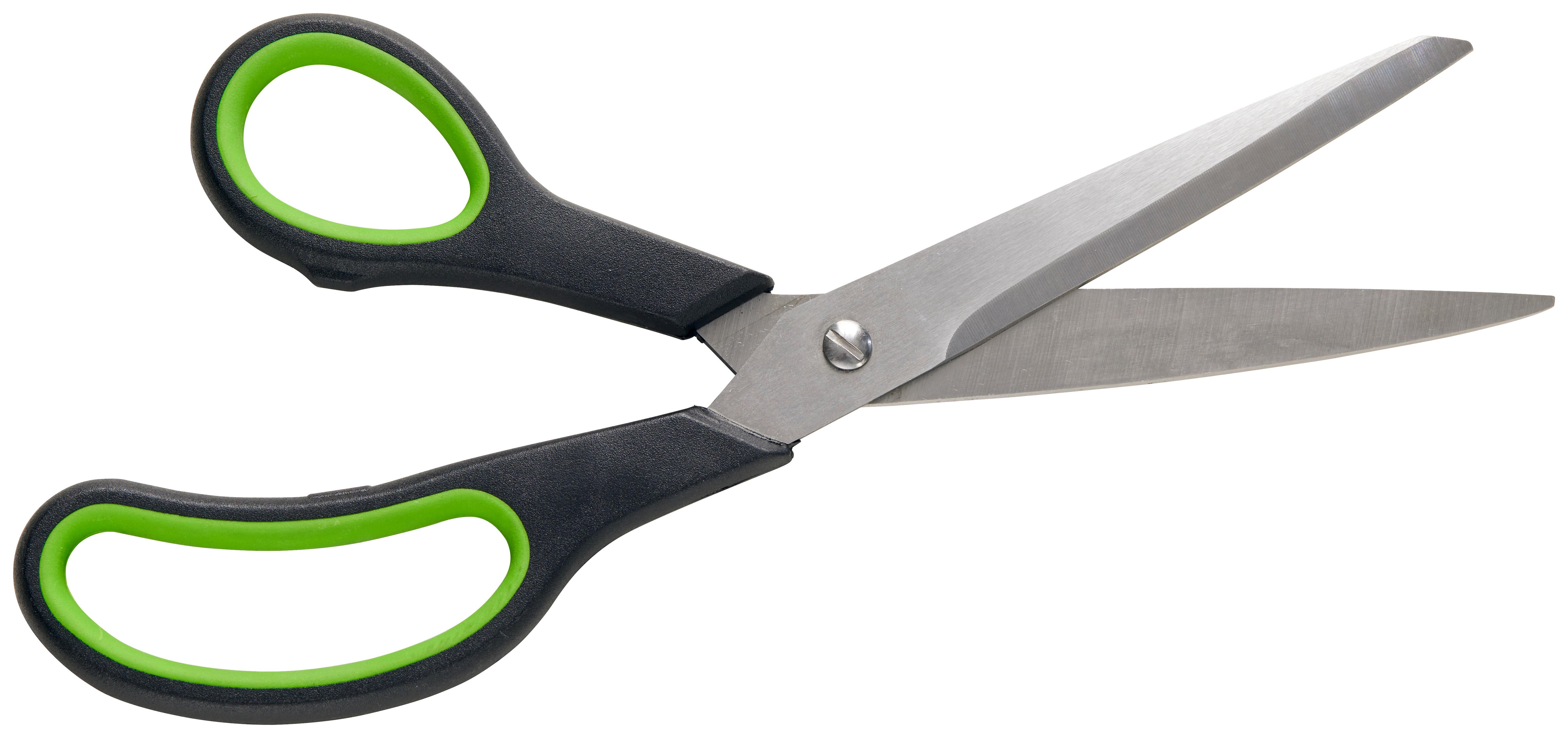 Hauhaltsschere Mario Schwarz/Limette - Limette/Schwarz, KONVENTIONELL, Kunststoff/Metall (8,5/24cm) - Mömax