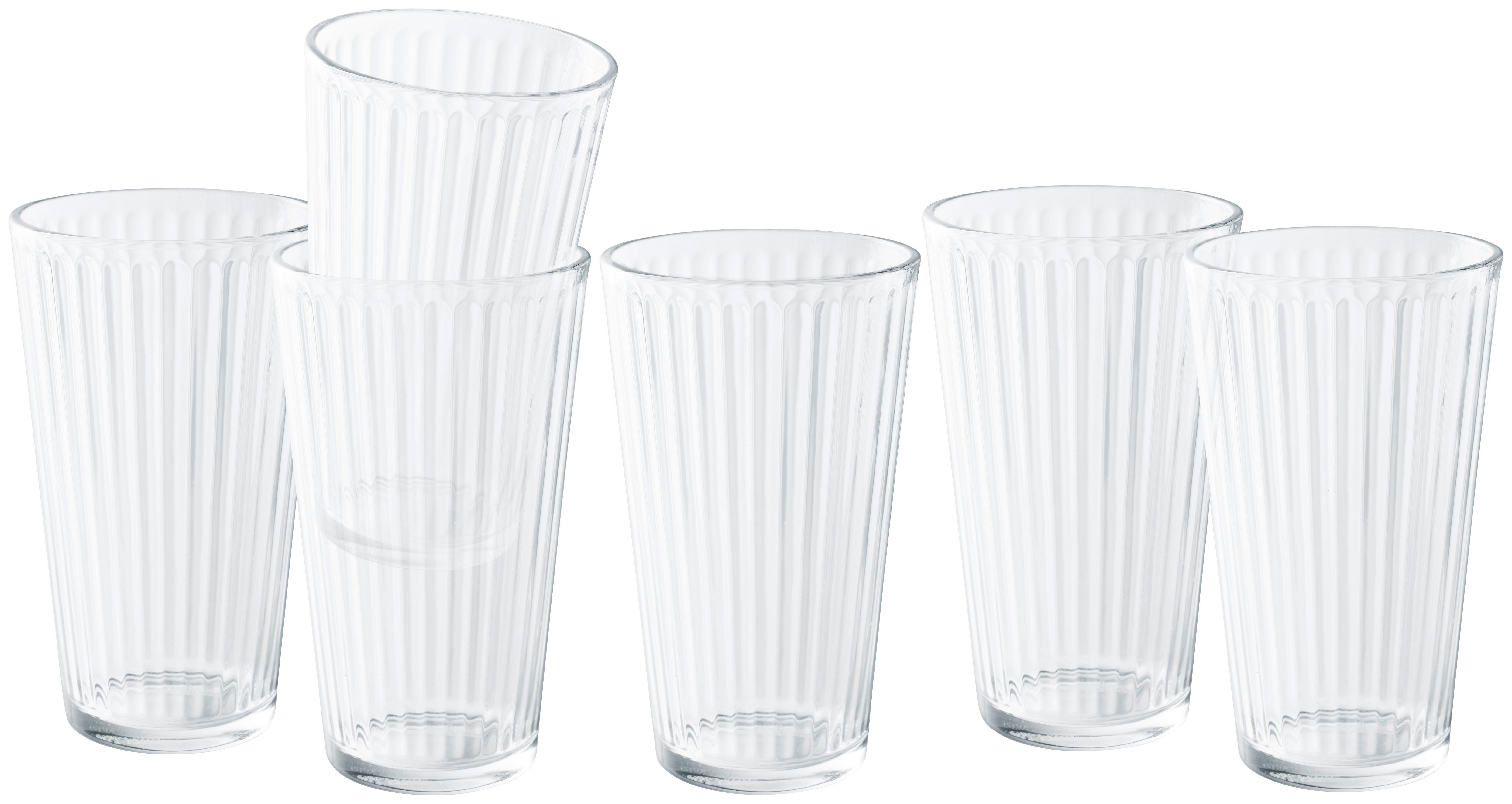 Gläserset Ole ca. 460ml, 6-teilig - Klar, KONVENTIONELL, Glas (6/14,7/8,7cm) - Modern Living