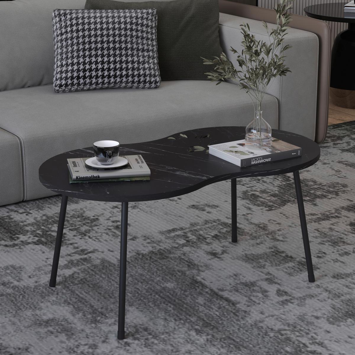 COUCHTISCH MIROLA - Schwarz, Design, Holzwerkstoff (90/41/42cm) - MID.YOU