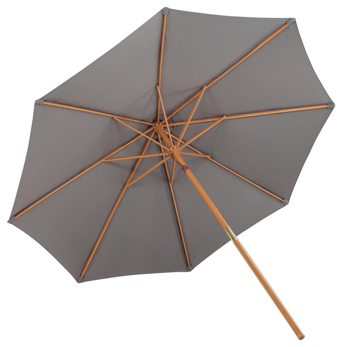 SONNENSCHIRM IXOS - Grau, KONVENTIONELL, Holz/Textil (300/244cm) - Gardenson
