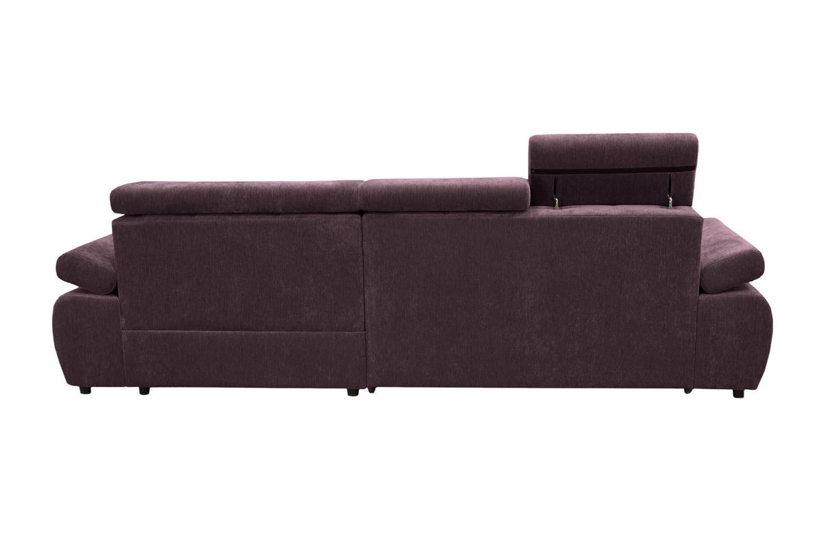 Kutna Garnitura Vegas - boje kupine/crna, Design, drvo/tekstil (294/173cm) - Modern Living