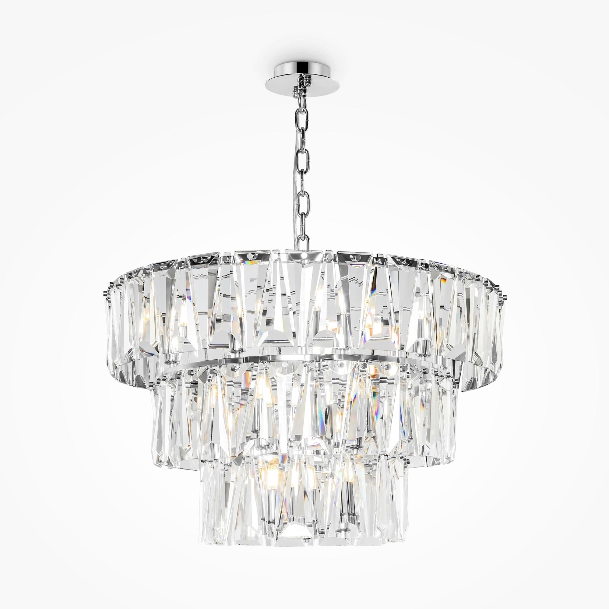 Pendelleuchte Puntes Chromfarben max. 40 Watt - Chromfarben, Trend, Metall (77/50/77cm) - MAYTONI