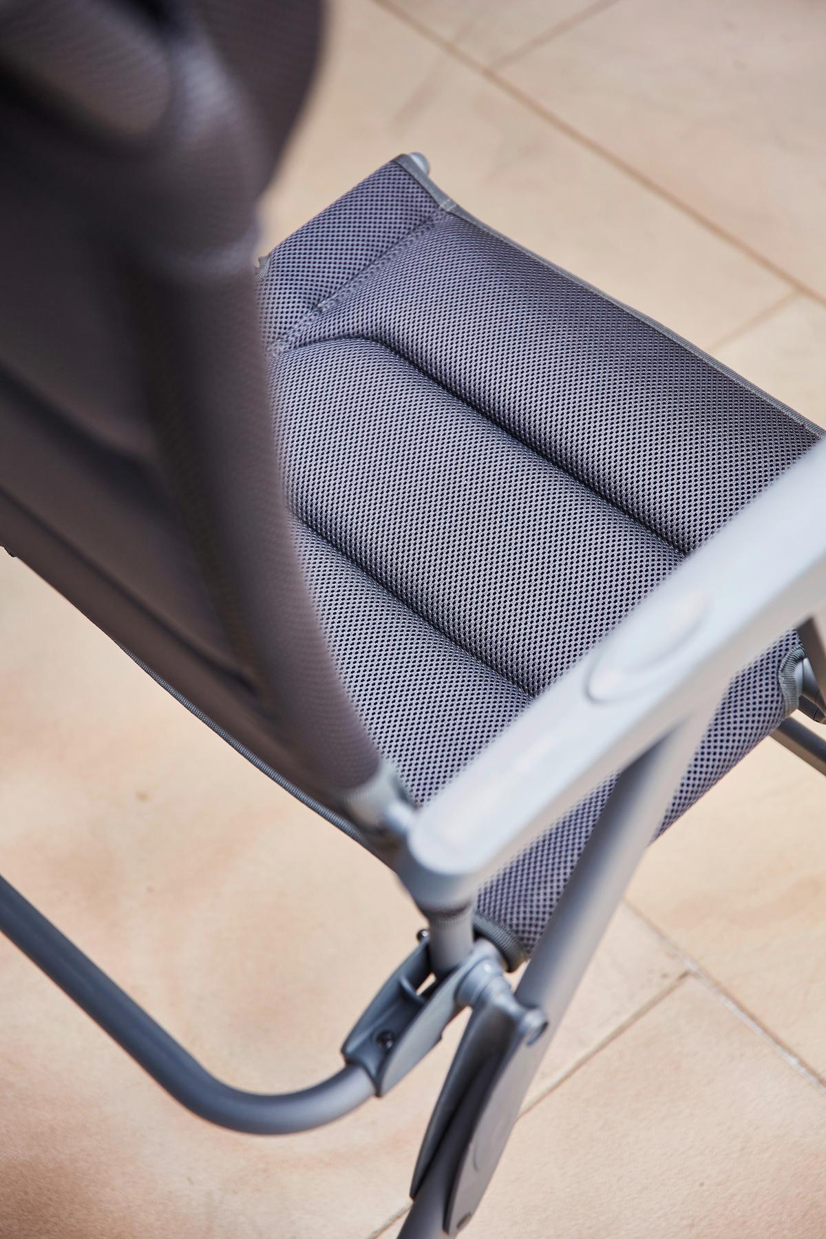 Campingtisch Set Premium mit Klappstühlen - Anthrazit/Schwarz, KONVENTIONELL, Kunststoff/Textil - Siena Garden