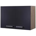 Küchenoberschrank Anthrazit/Eiche - Edelstahlfarben/Eichefarben, MODERN, Holzwerkstoff/Metall (80/54/32cm) - FlexWell.ai Küchenoberschrank Anthrazit/Eiche - Edelstahlfarben/Eichefarben, MODERN, Holzwerkstoff/Metall (80/54/32cm) - FlexWell.ai