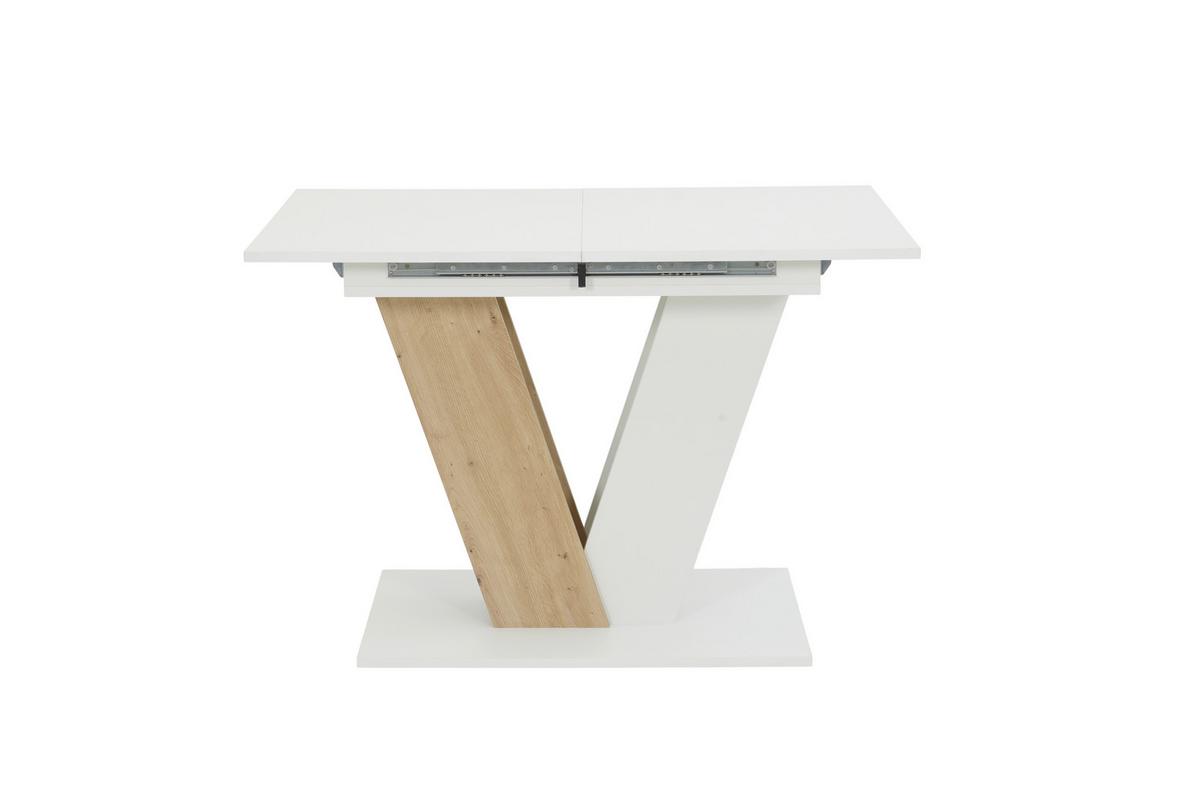 ESSTISCH SIENA T - Weiß/Eiche Artisan, MODERN, Holzwerkstoff (110-150/76/70cm) - MID.YOU