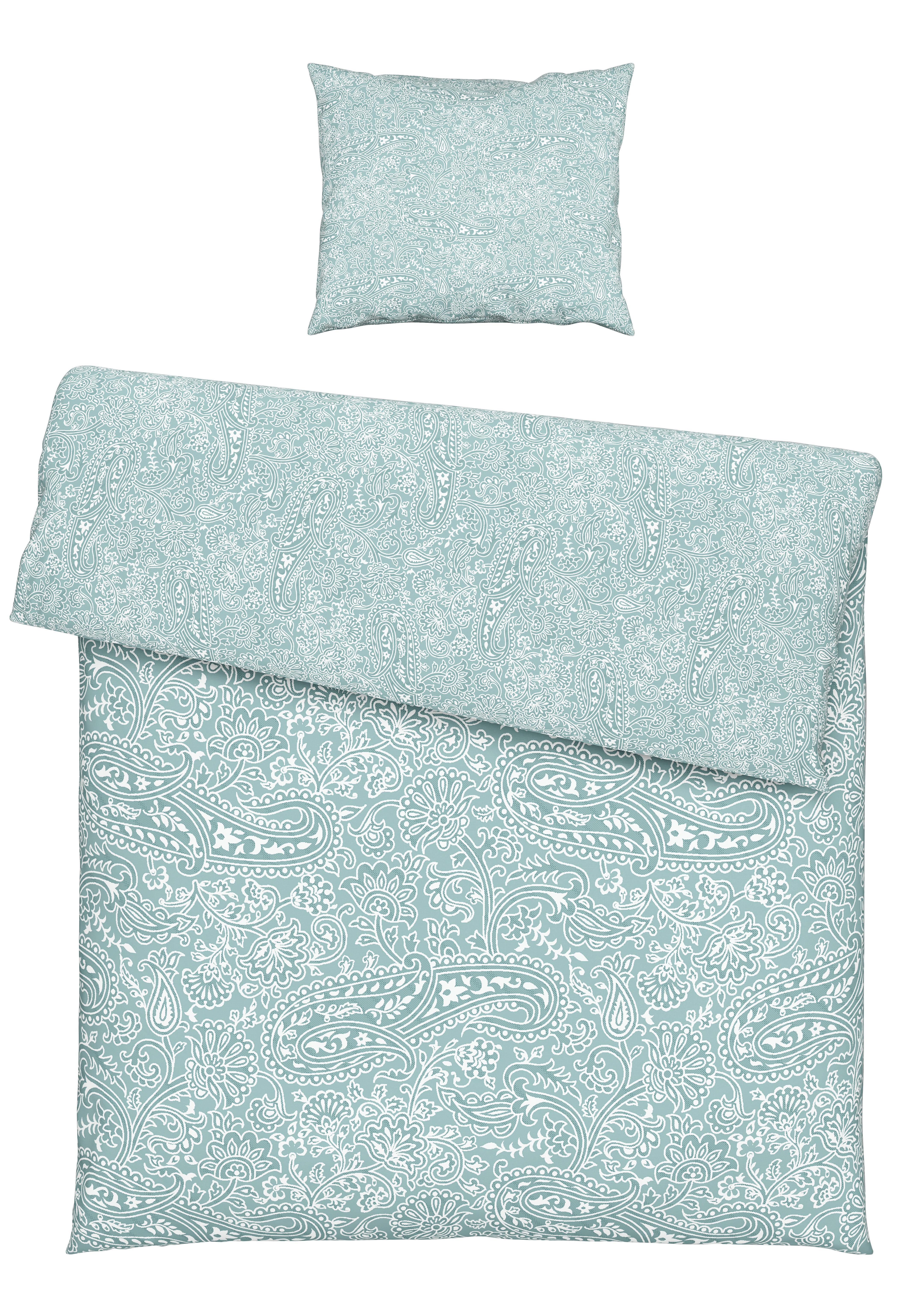 Bettwäscheset Layla - Blau, Konventionell, Textil (160/210cm) - Modern Living