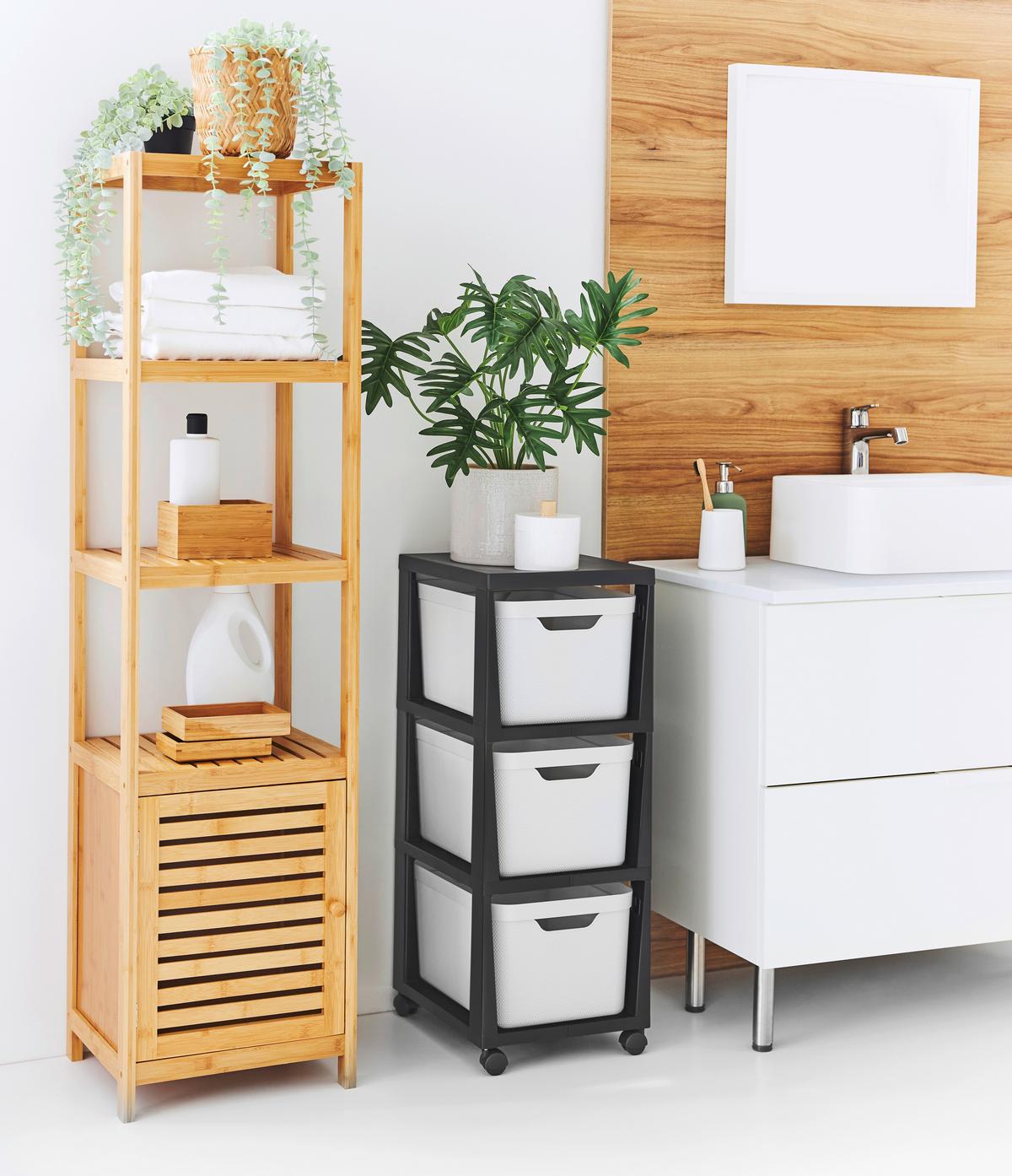 Rollcontainer Rotho Weiß - Weiß, Kunststoff (30/35/37cm)