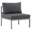 Loungesessel Copacabana Grau, Pastellgrün - Pastellgrün/Grau, KONVENTIONELL, Metall (70/65/74cm) - Gardenson