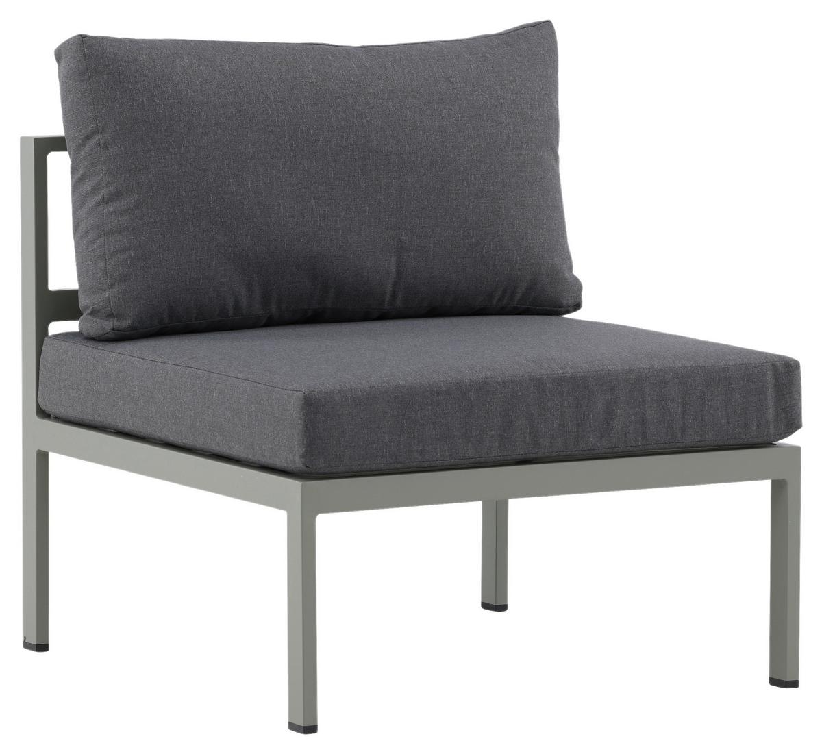 Loungesessel Copacabana Grau, Pastellgrün - Pastellgrün/Grau, KONVENTIONELL, Metall (70/65/74cm) - Gardenson