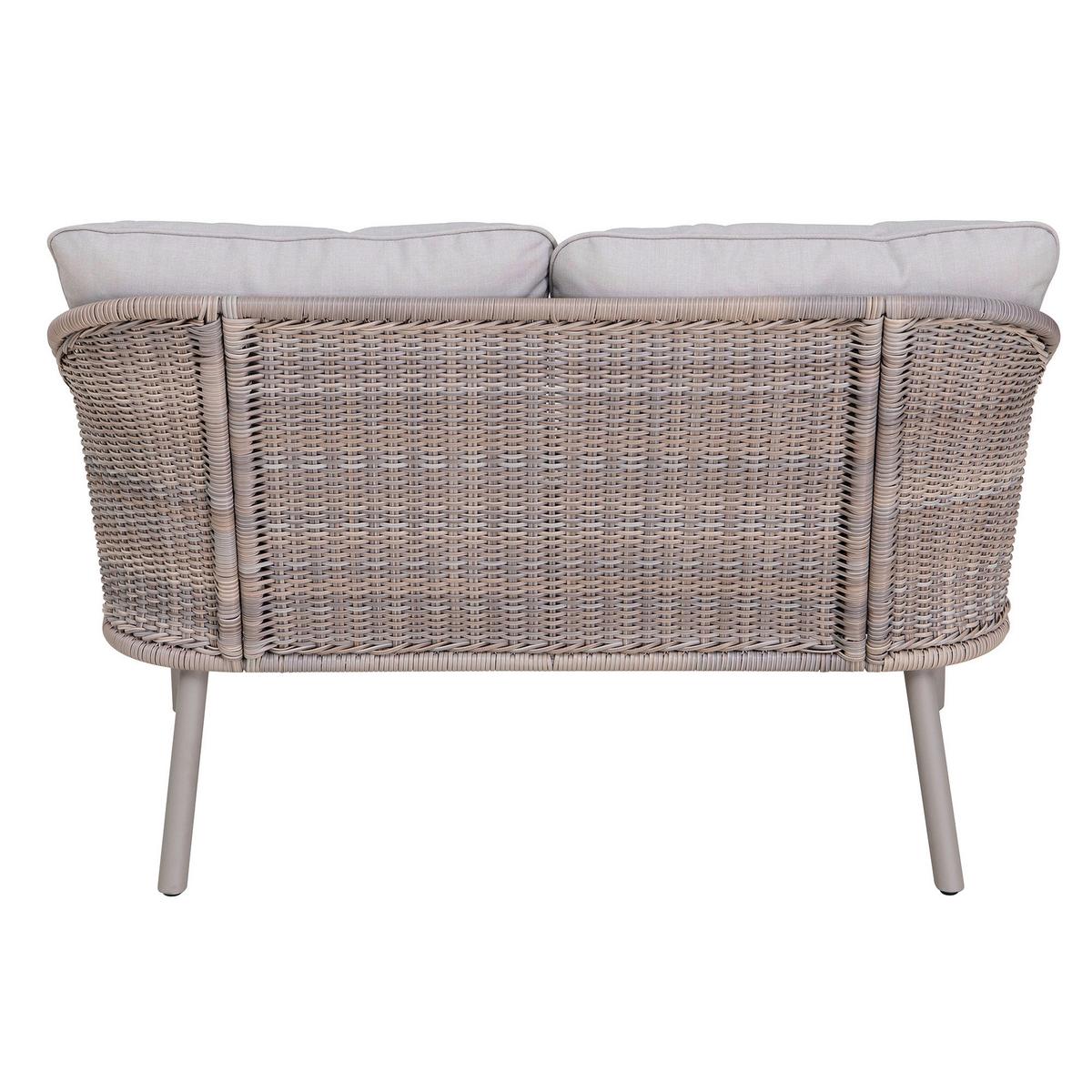 Doppelliege Tagesbett Porto Grau/Naturfarben - Naturfarben/Grau, Basics, Holz/Kunststoff (142/82/128cm) - Modante