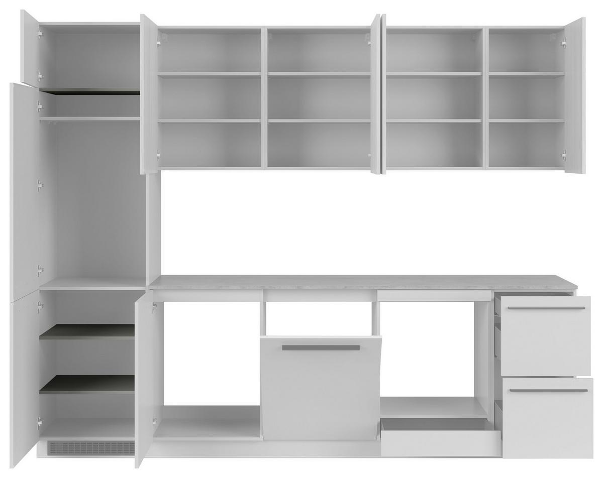 Einlegebodenset K49-POL357/49 Grau, 3-teilig - Grau, Basics, Holzwerkstoff (56,7/80,3/48,9cm) - Visiona