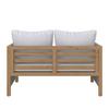 LOUNGEGRUPP EFFIE - ljusgrå, Modern, trä/textil (124/64,5/63,5cm) - Bessagi Garden